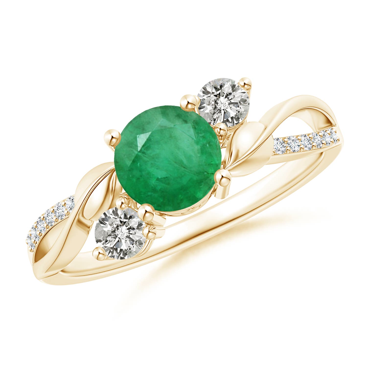 A - Emerald / 1.02 CT / 14 KT Yellow Gold