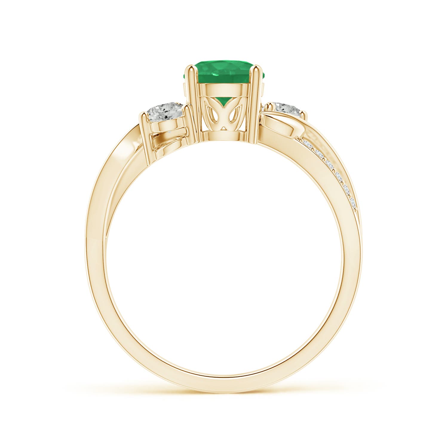 A - Emerald / 1.02 CT / 14 KT Yellow Gold