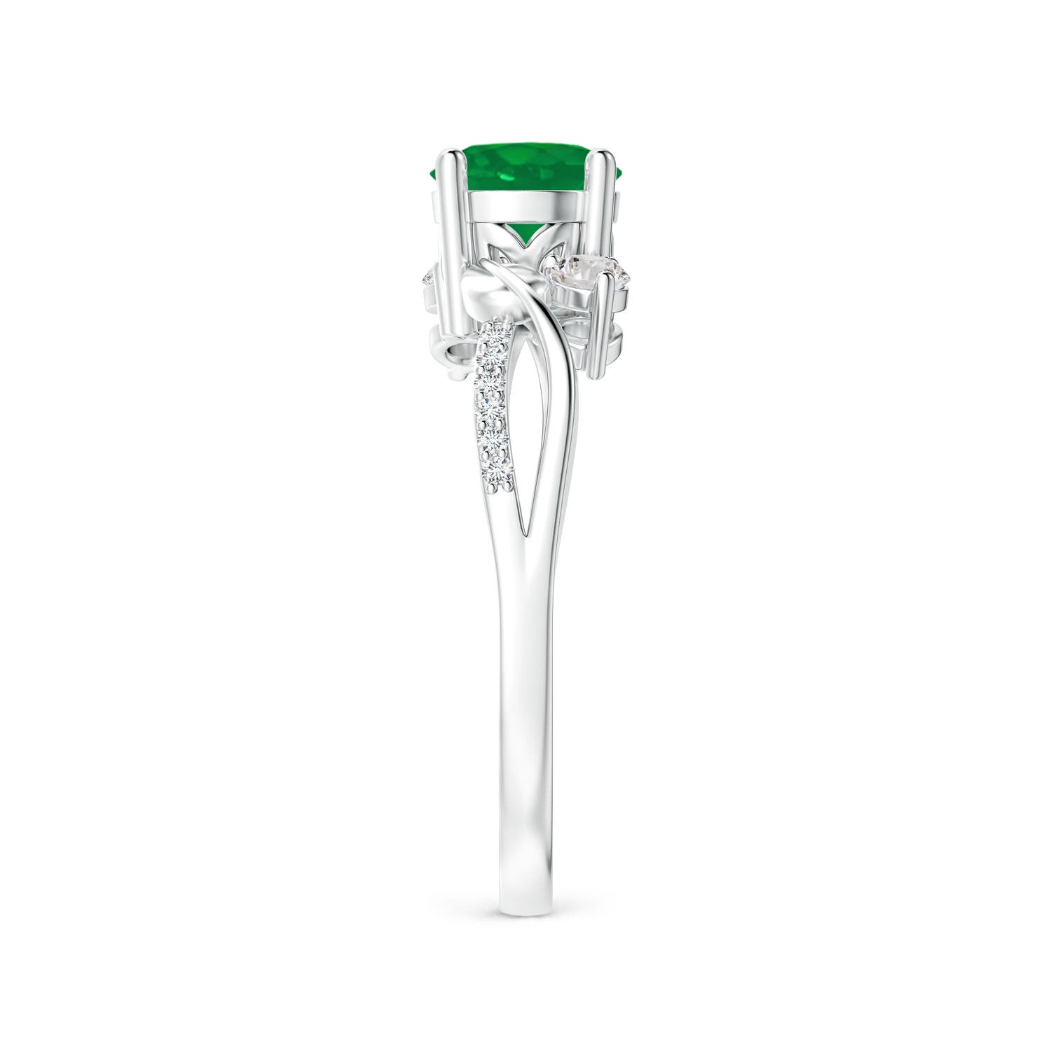 AA - Emerald / 1.02 CT / 14 KT White Gold