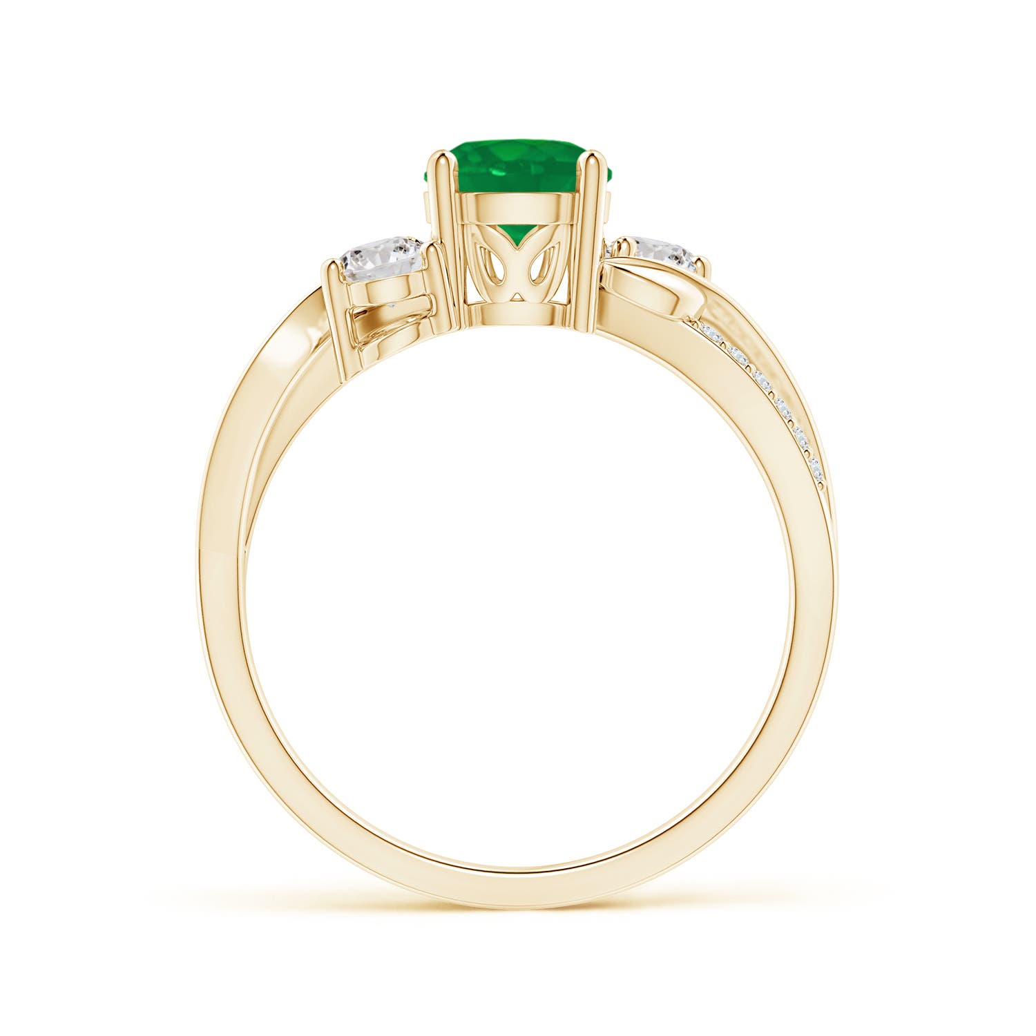 AA - Emerald / 1.02 CT / 14 KT Yellow Gold