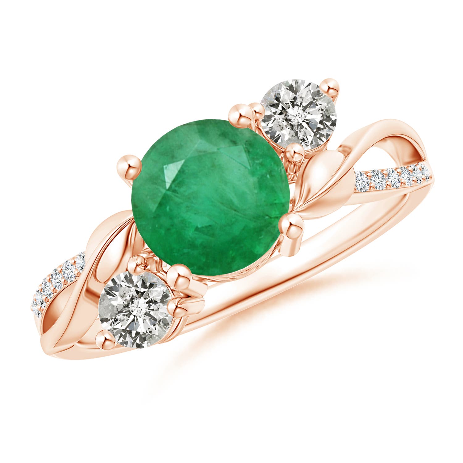 A - Emerald / 1.58 CT / 14 KT Rose Gold