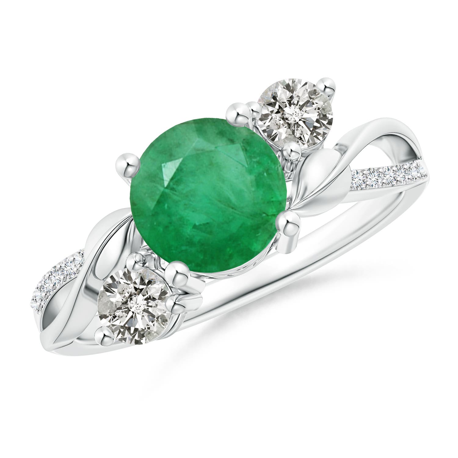 A - Emerald / 1.58 CT / 14 KT White Gold