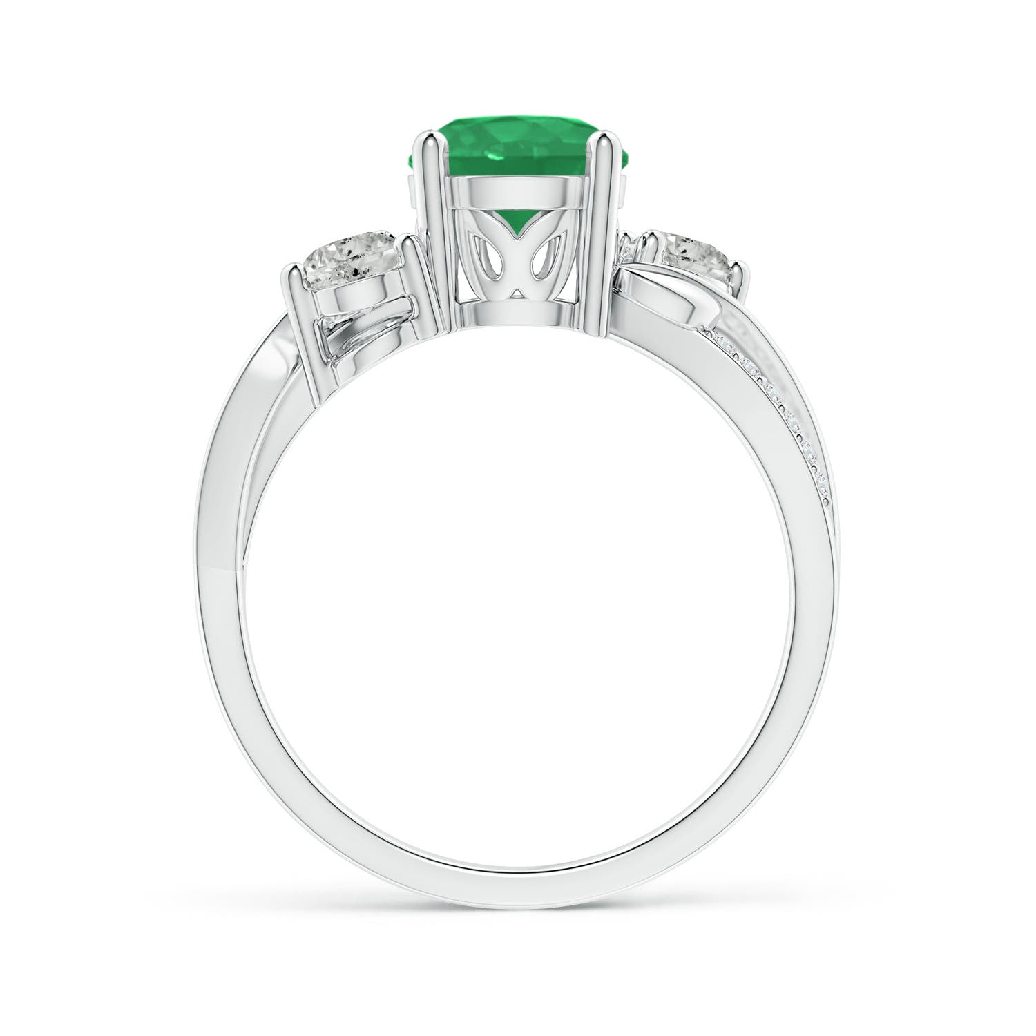 A - Emerald / 1.58 CT / 14 KT White Gold