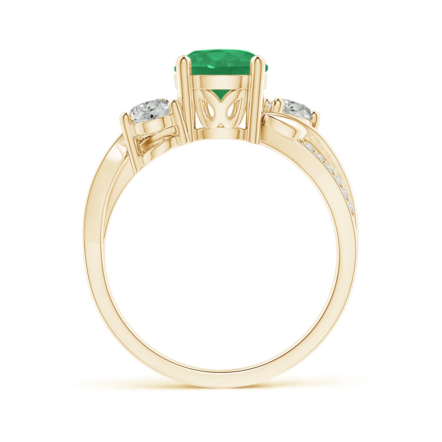 A - Emerald / 1.58 CT / 14 KT Yellow Gold