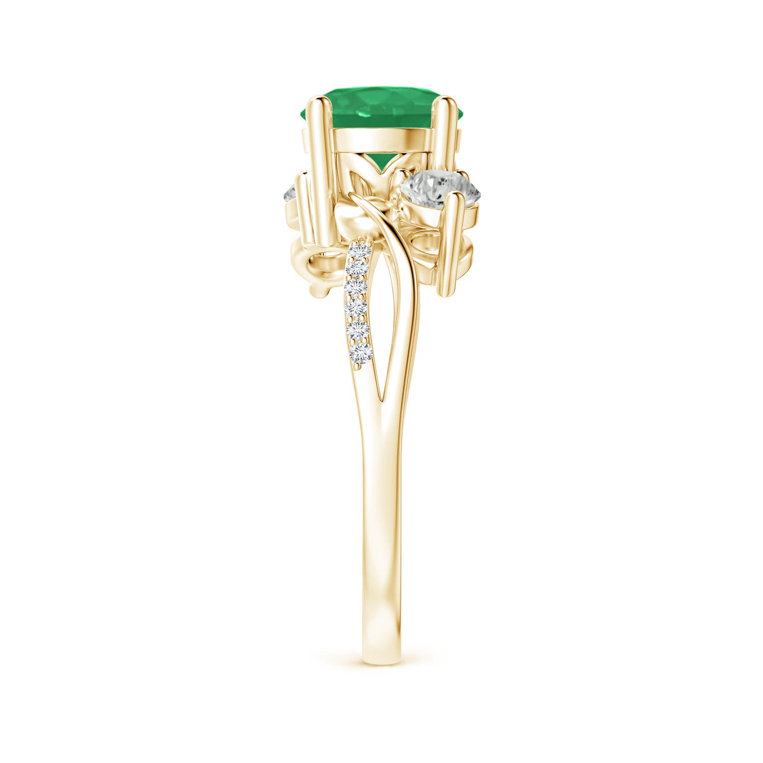 A - Emerald / 1.58 CT / 14 KT Yellow Gold