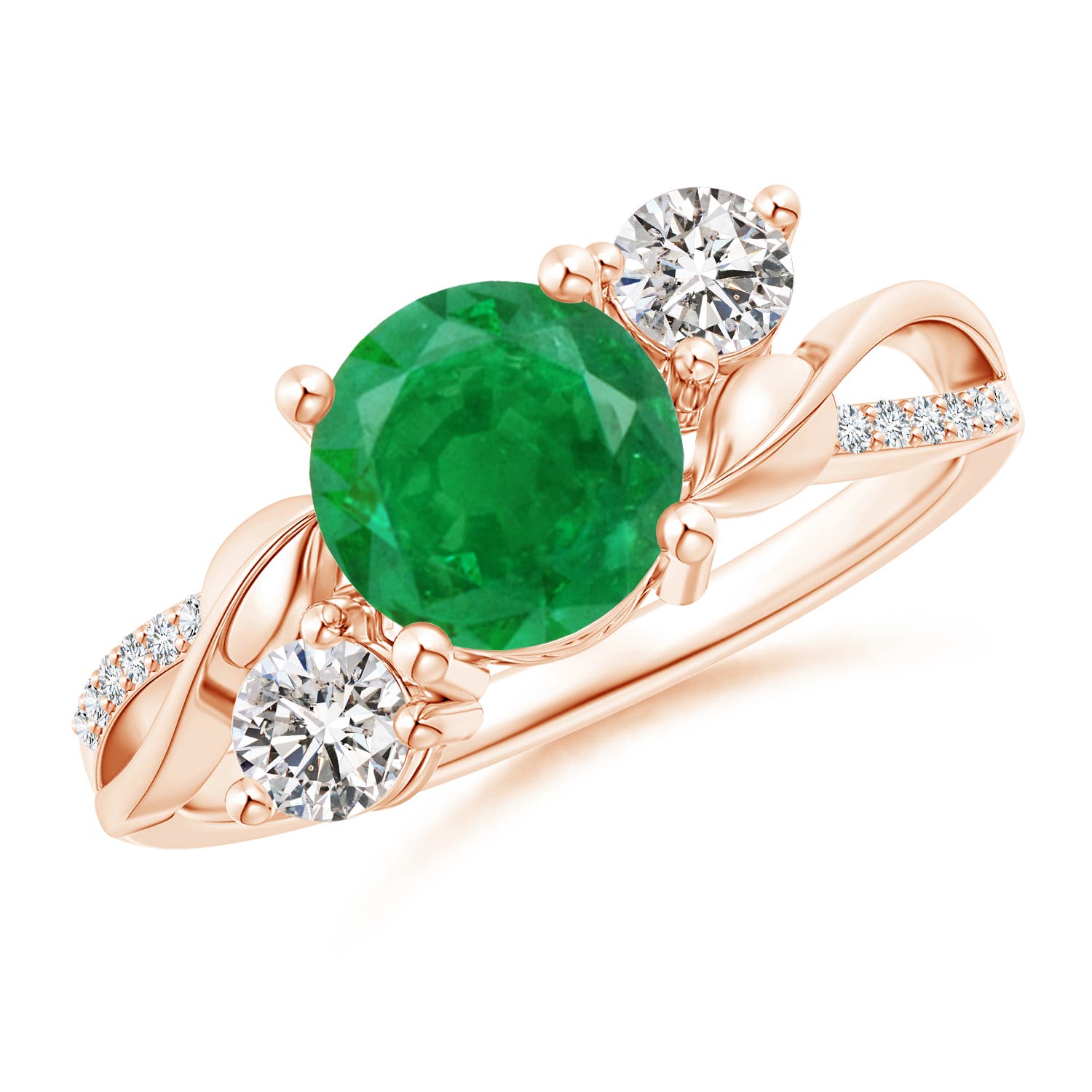 AA - Emerald / 1.58 CT / 14 KT Rose Gold