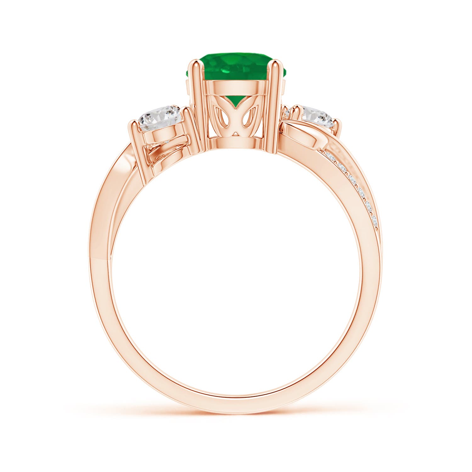 AA - Emerald / 1.58 CT / 14 KT Rose Gold