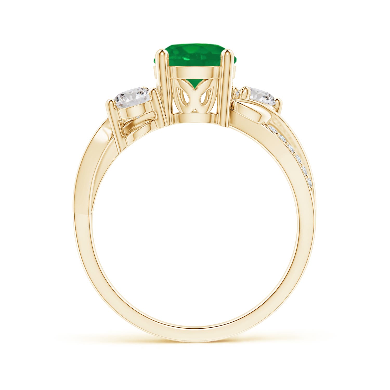 AA - Emerald / 1.58 CT / 14 KT Yellow Gold