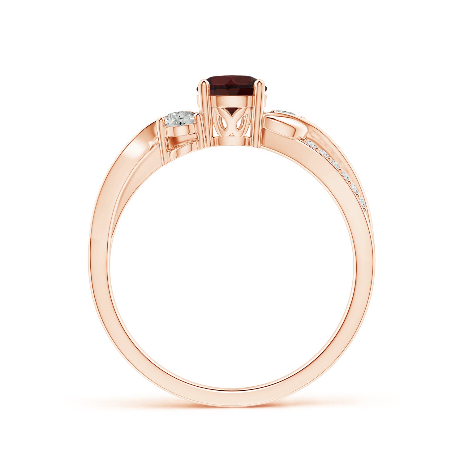 A - Garnet / 0.8 CT / 14 KT Rose Gold