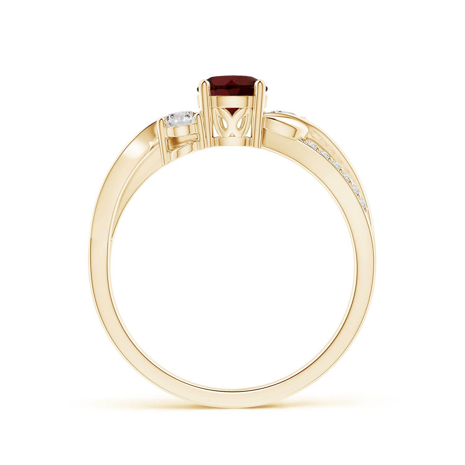 AA - Garnet / 0.8 CT / 14 KT Yellow Gold