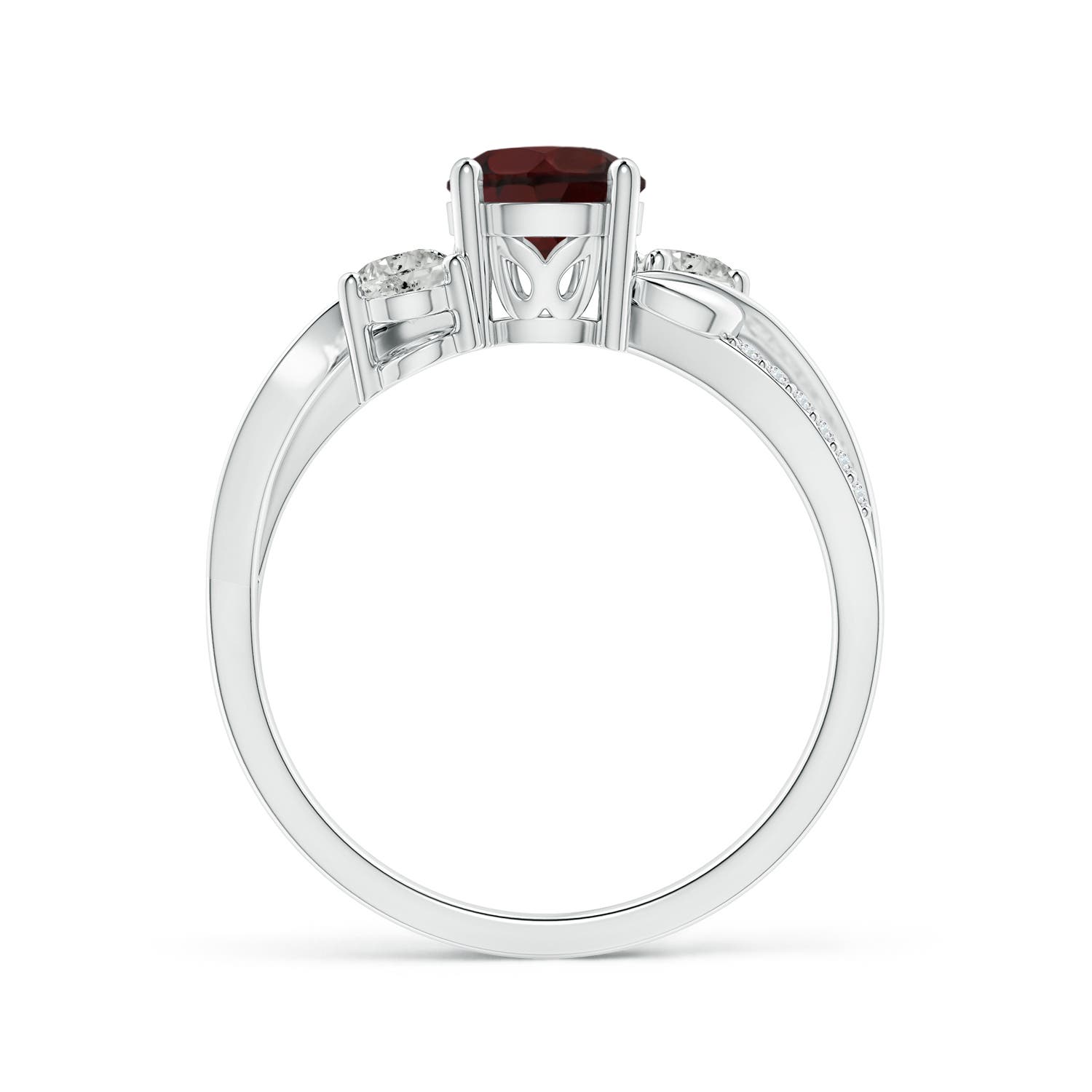 A - Garnet / 1.27 CT / 14 KT White Gold