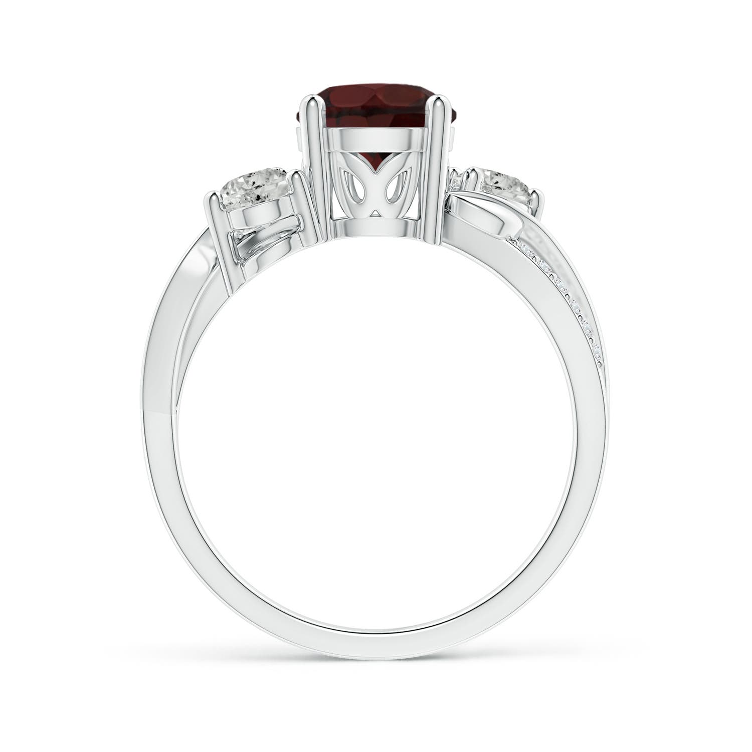 A - Garnet / 1.88 CT / 14 KT White Gold