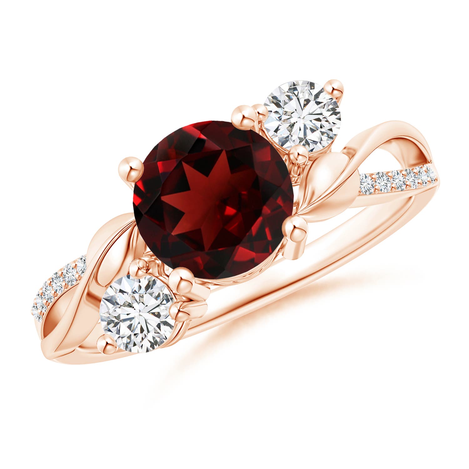 AAA - Garnet / 1.88 CT / 14 KT Rose Gold