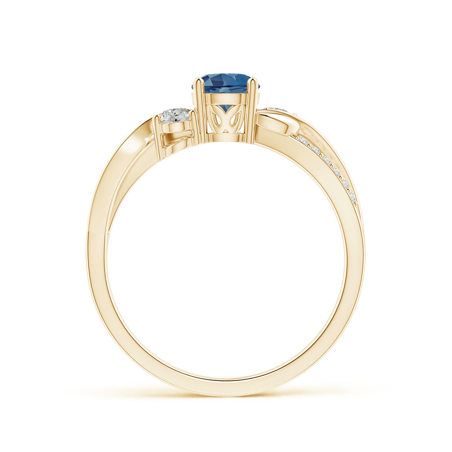 A - London Blue Topaz / 0.8 CT / 14 KT Yellow Gold