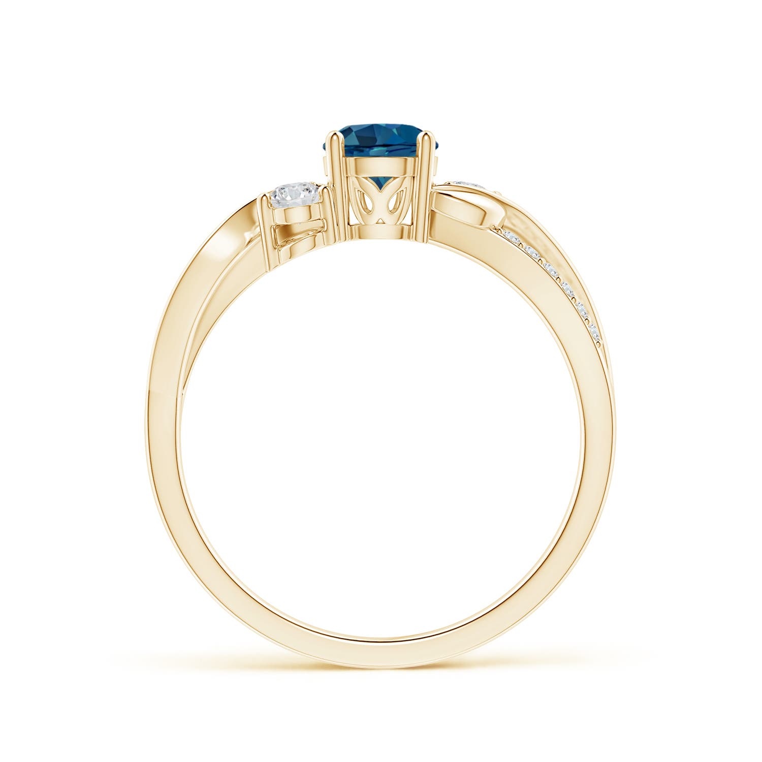 AAA - London Blue Topaz / 0.8 CT / 14 KT Yellow Gold