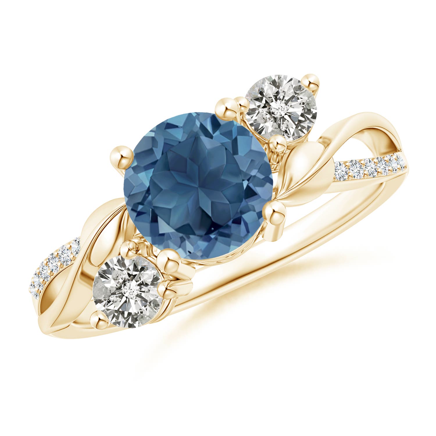 A - London Blue Topaz / 1.93 CT / 14 KT Yellow Gold