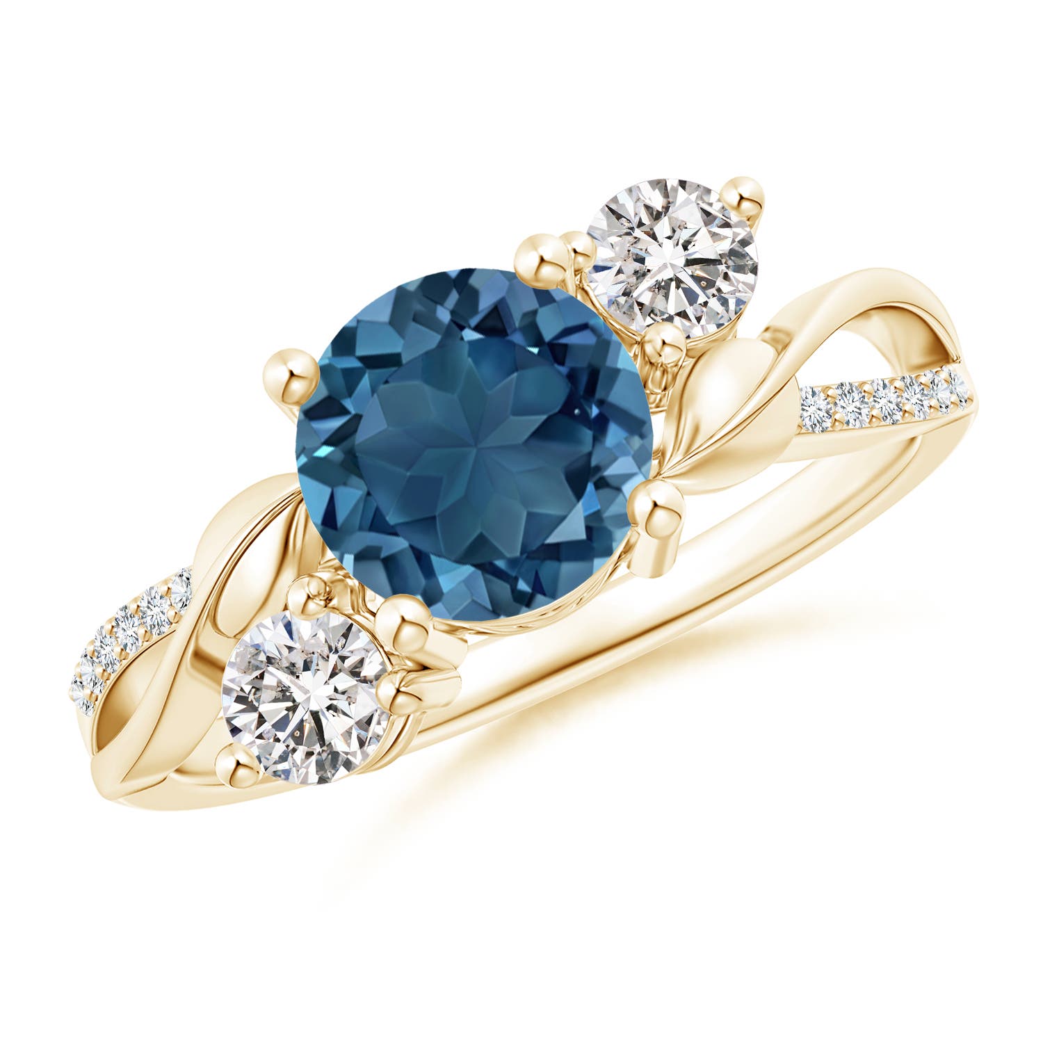 AA - London Blue Topaz / 1.93 CT / 14 KT Yellow Gold