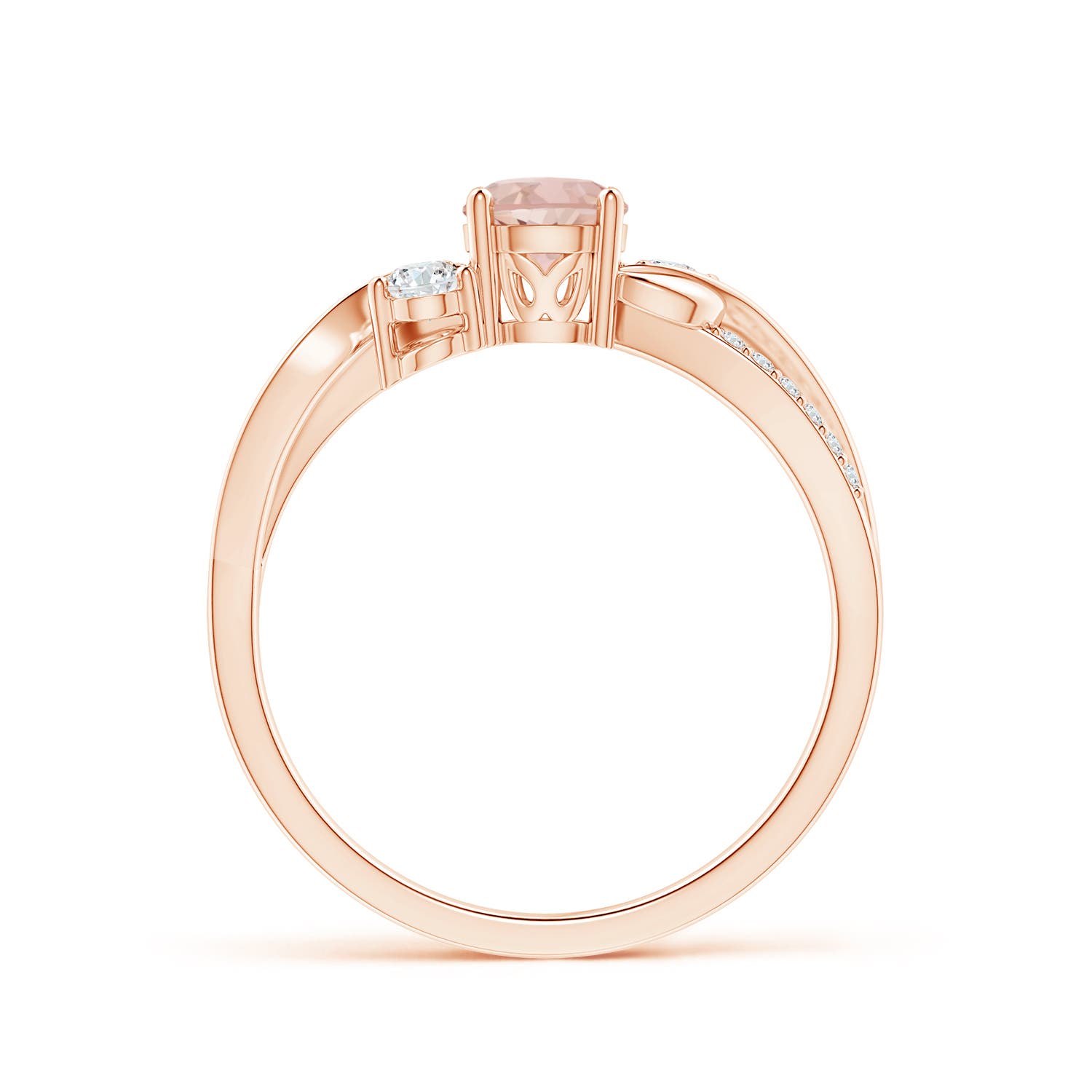 AAAA - Morganite / 0.62 CT / 14 KT Rose Gold