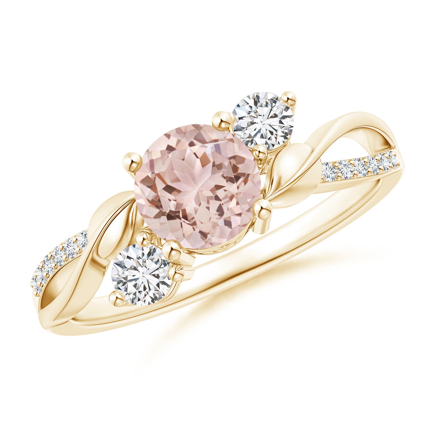 AAA - Morganite / 0.97 CT / 14 KT Yellow Gold