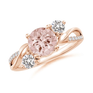 Round AA Morganite