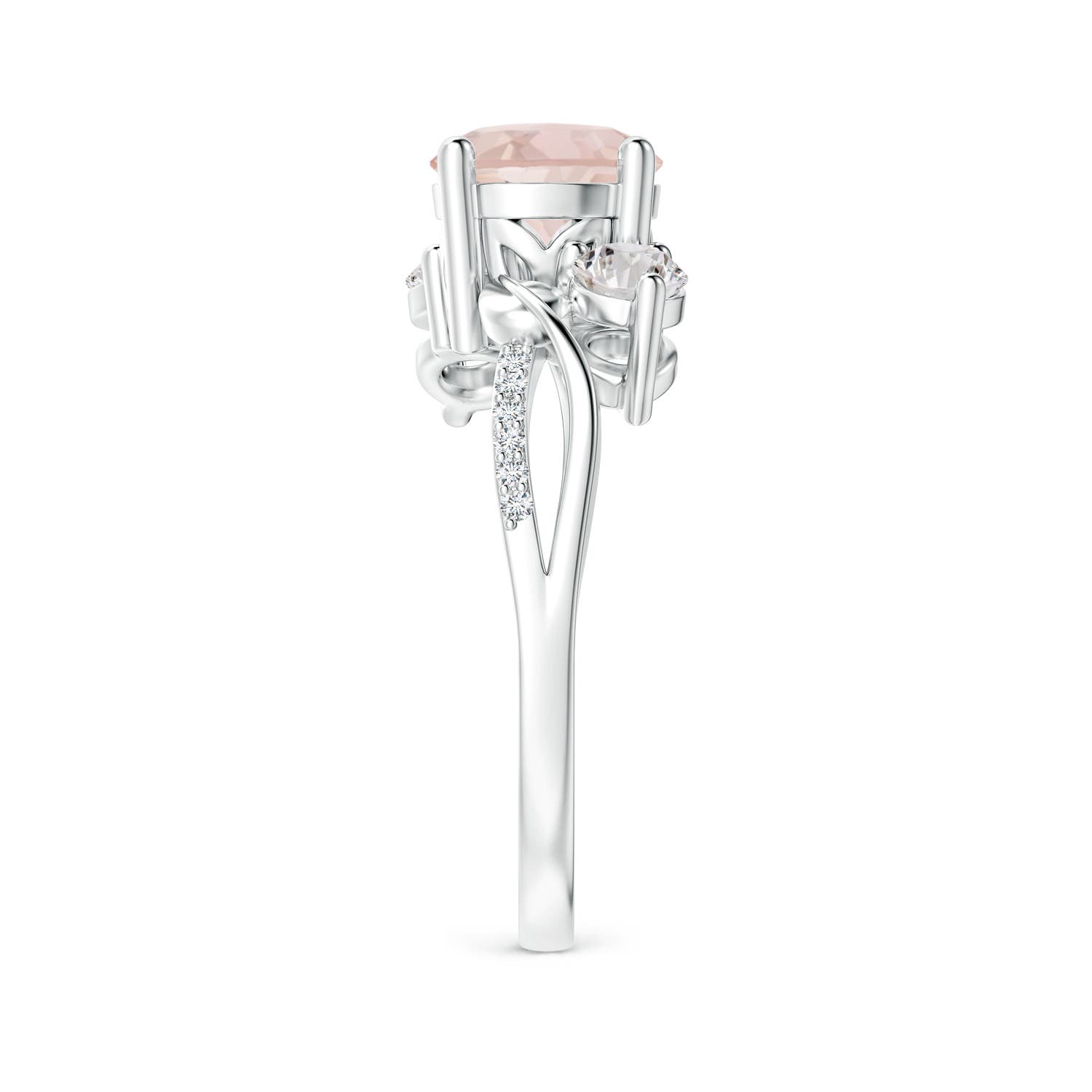 AA - Morganite / 1.48 CT / 14 KT White Gold