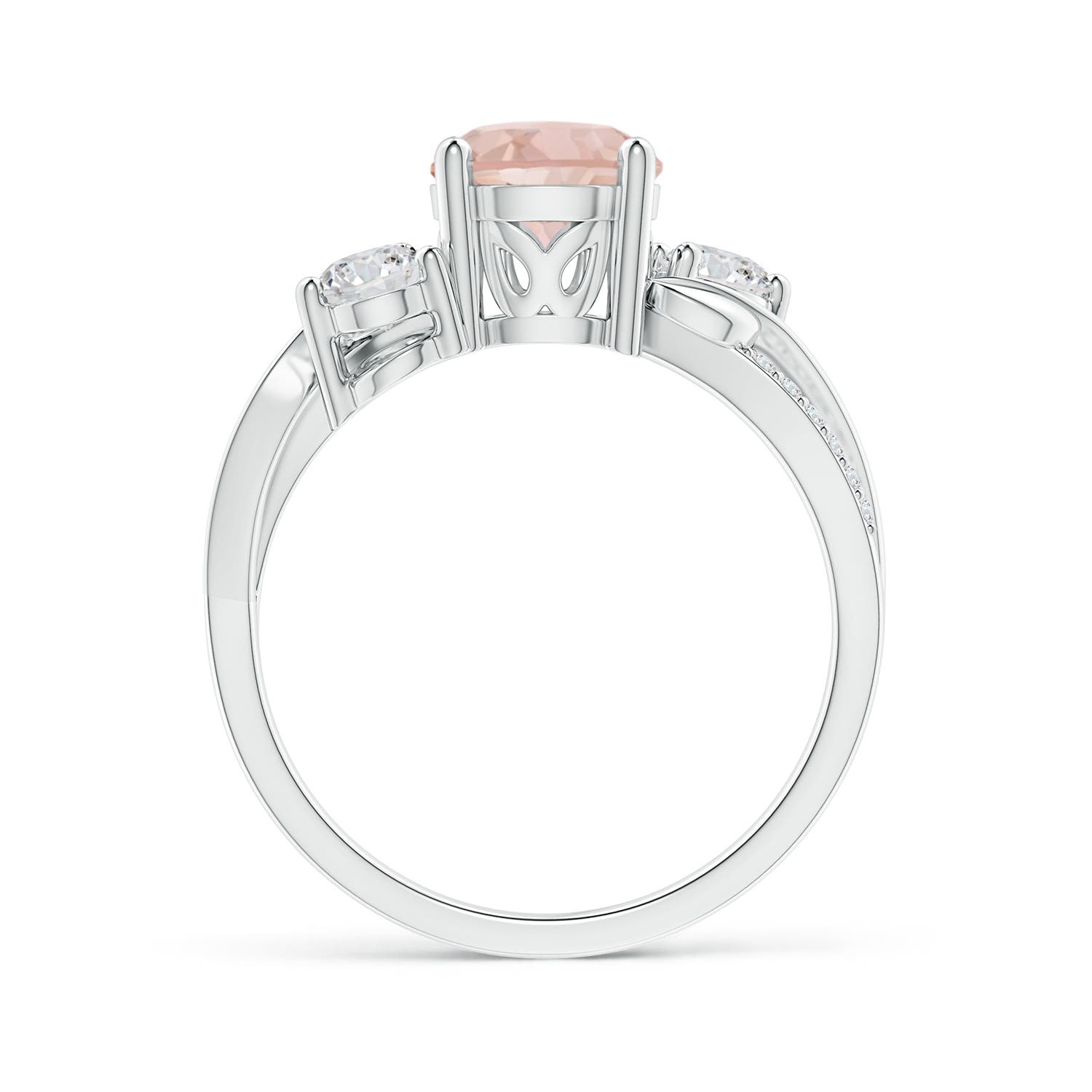 AAA - Morganite / 1.48 CT / 14 KT White Gold