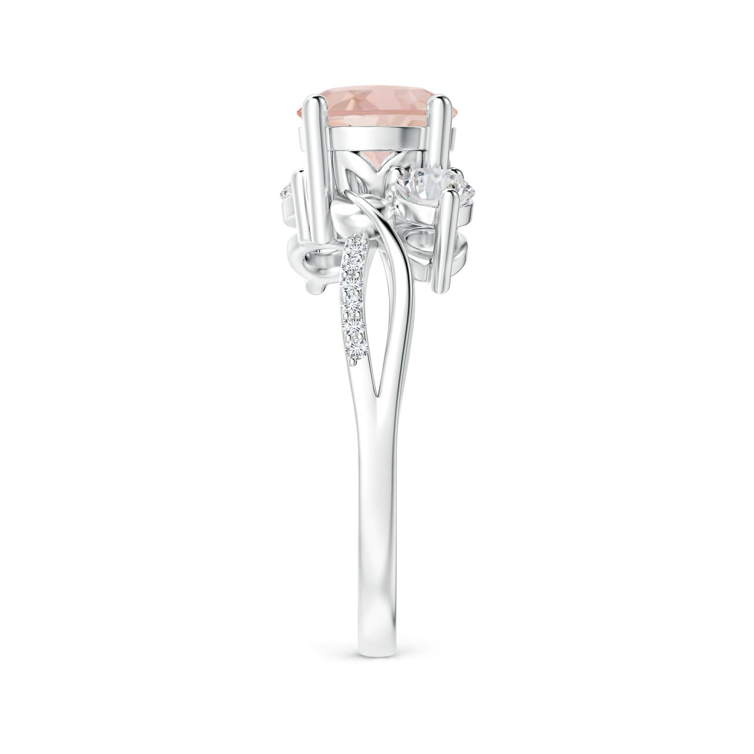 AAA - Morganite / 1.48 CT / 14 KT White Gold