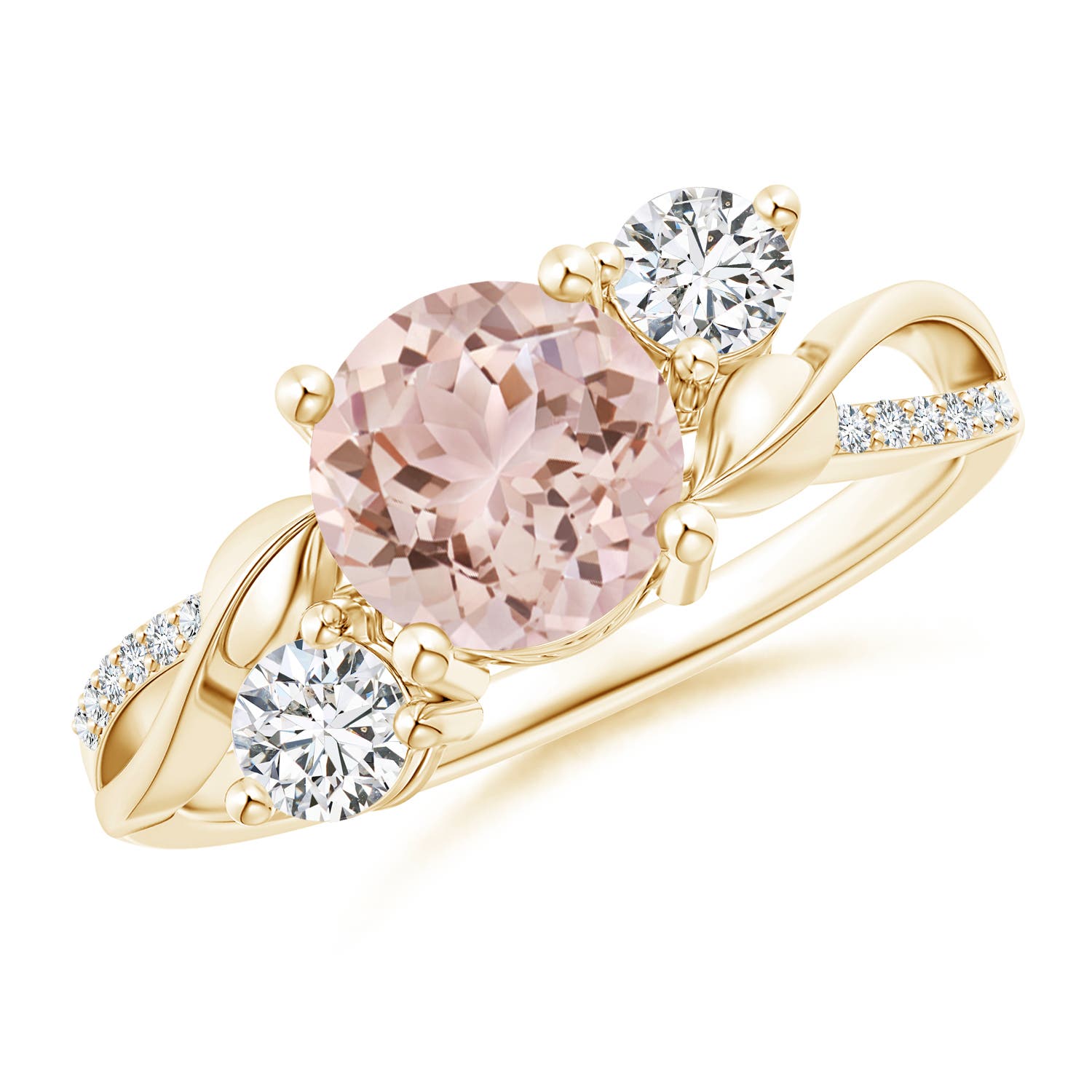 AAA - Morganite / 1.48 CT / 14 KT Yellow Gold