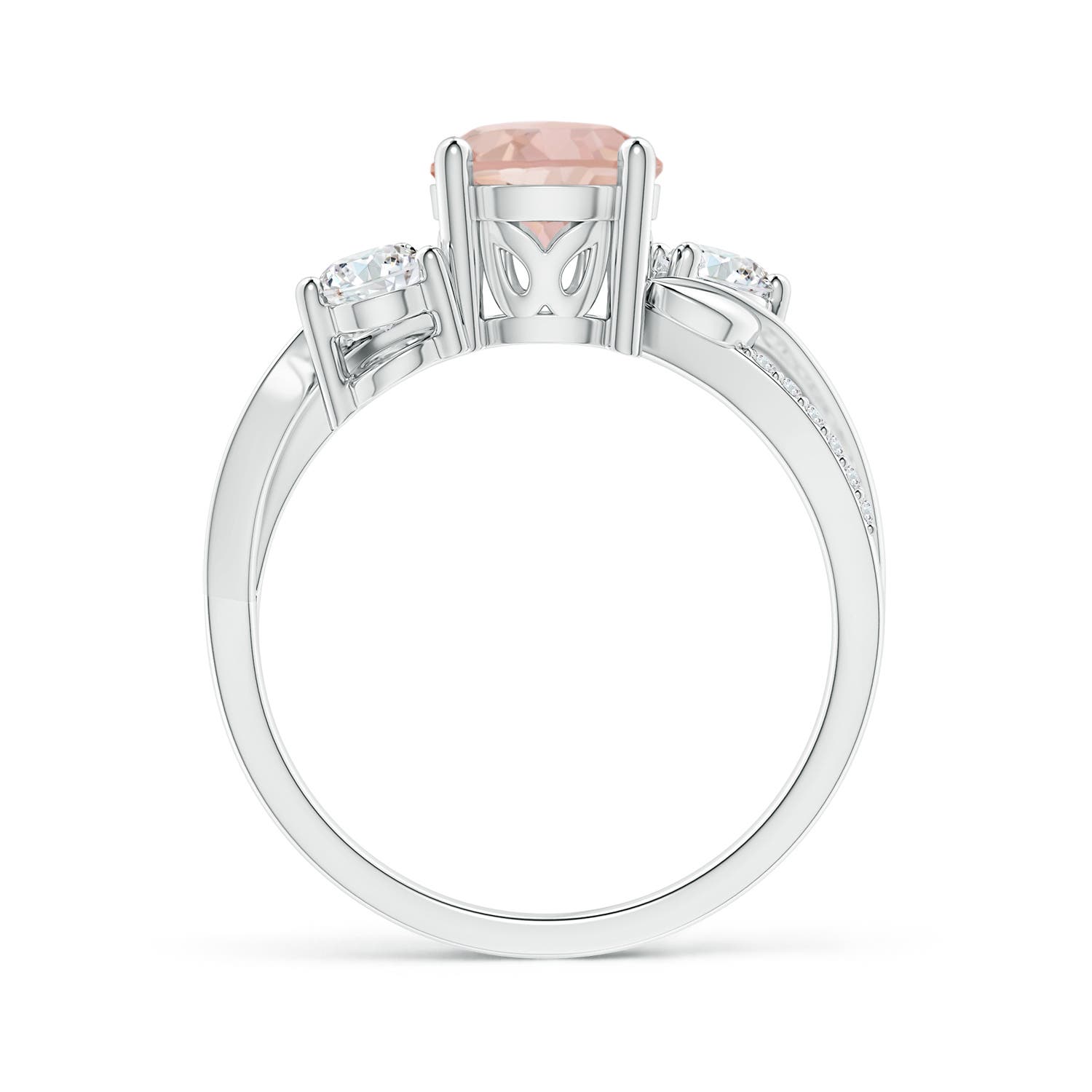 AAAA - Morganite / 1.48 CT / 14 KT White Gold