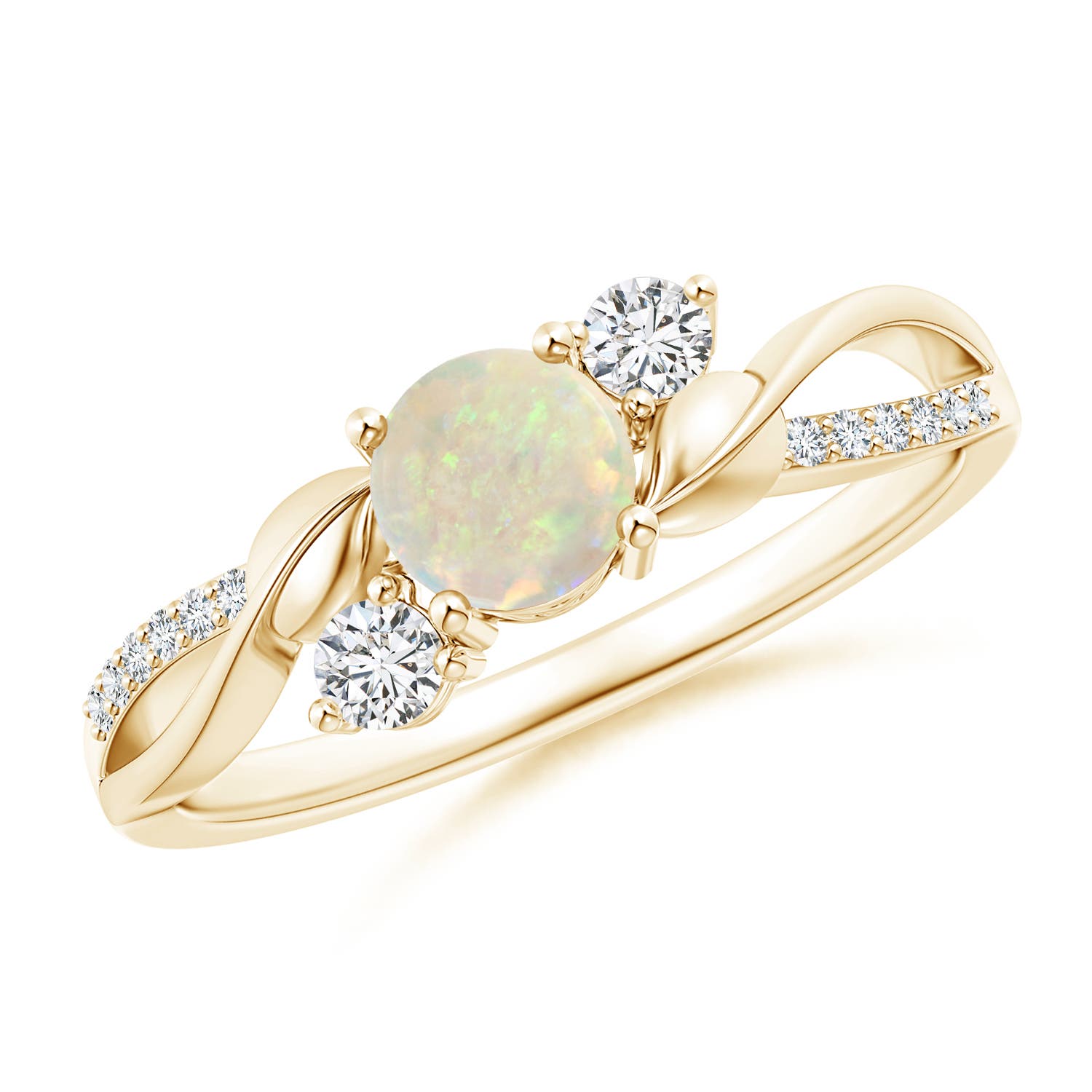 AAA - Opal / 0.53 CT / 14 KT Yellow Gold