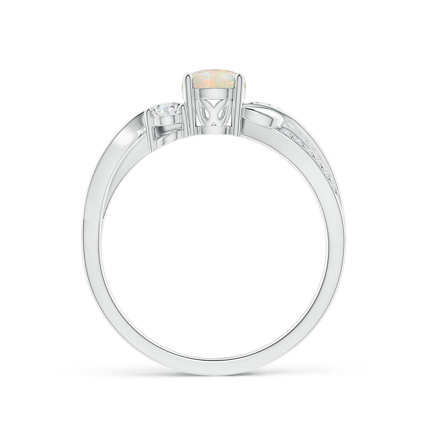 AAAA - Opal / 0.53 CT / 14 KT White Gold