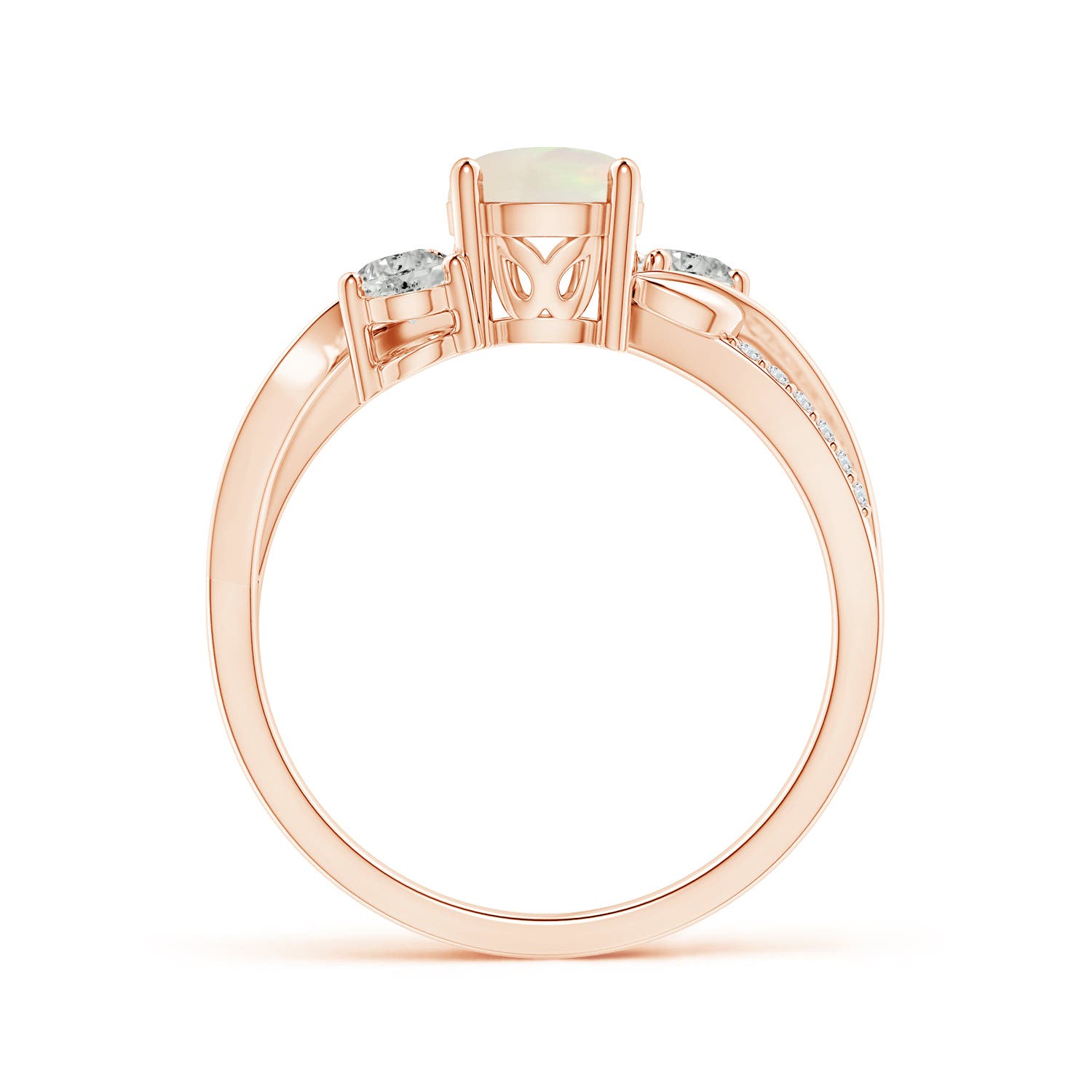 A - Opal / 0.77 CT / 14 KT Rose Gold