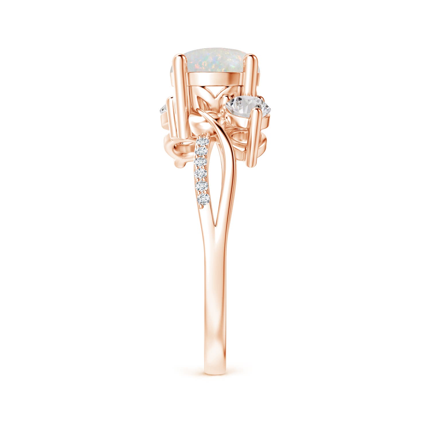 AA - Opal / 1.13 CT / 14 KT Rose Gold