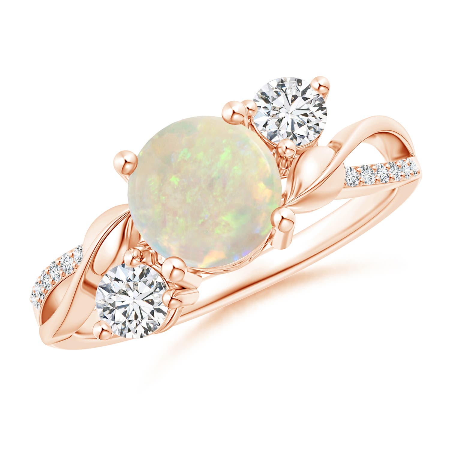 AAA - Opal / 1.13 CT / 14 KT Rose Gold