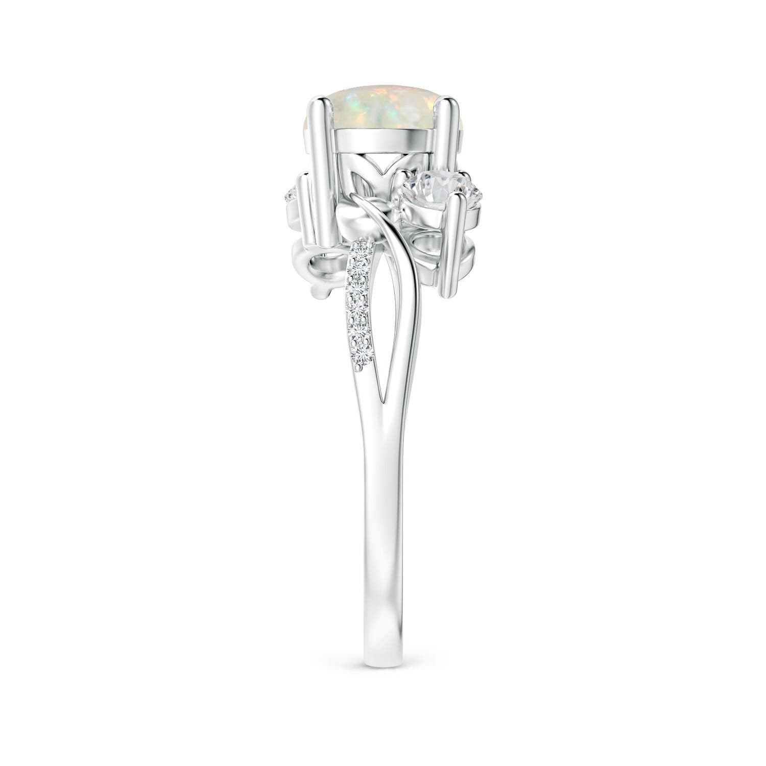 AAA - Opal / 1.13 CT / 14 KT White Gold