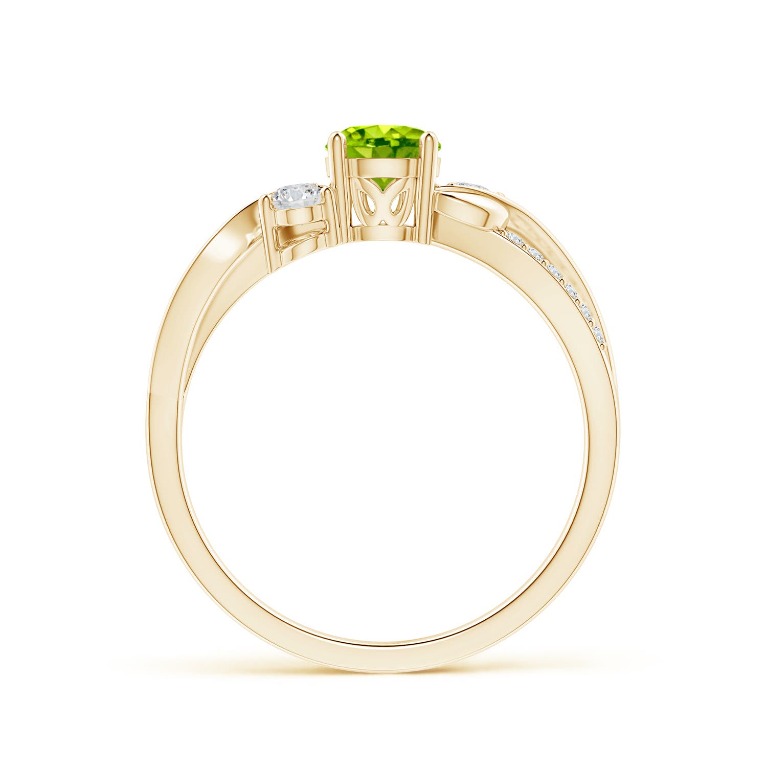 AAA - Peridot / 0.75 CT / 14 KT Yellow Gold