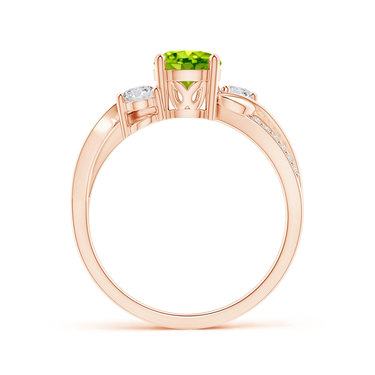 AAA - Peridot / 1.22 CT / 14 KT Rose Gold