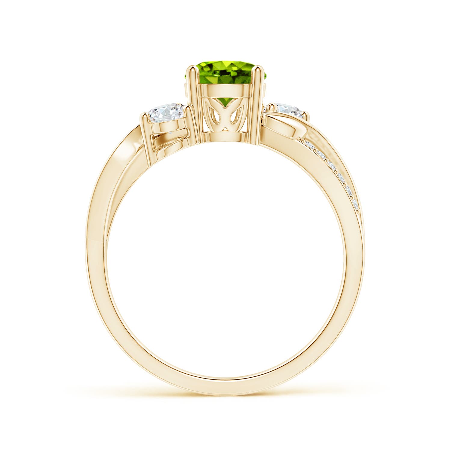 AAAA - Peridot / 1.22 CT / 14 KT Yellow Gold