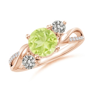 Round A Peridot