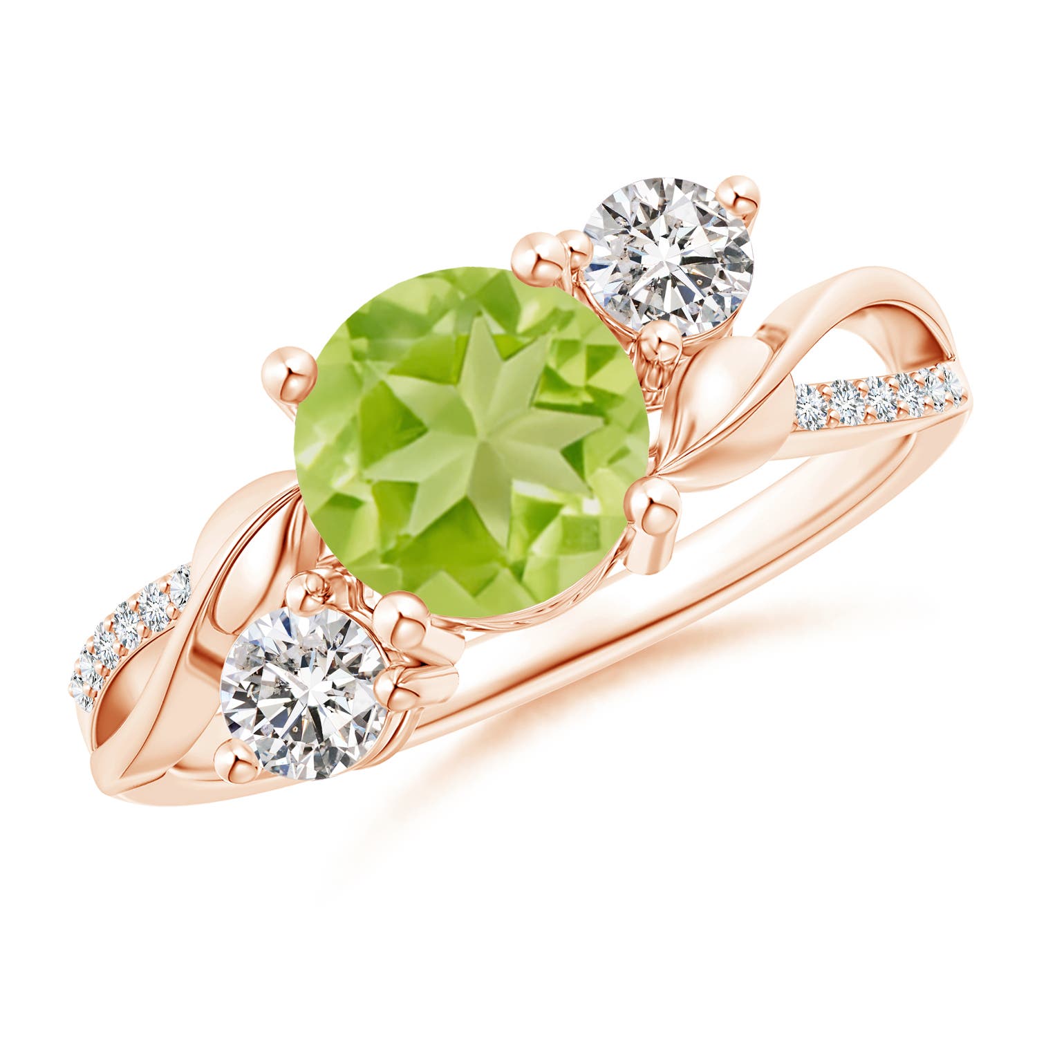 AA - Peridot / 1.78 CT / 14 KT Rose Gold