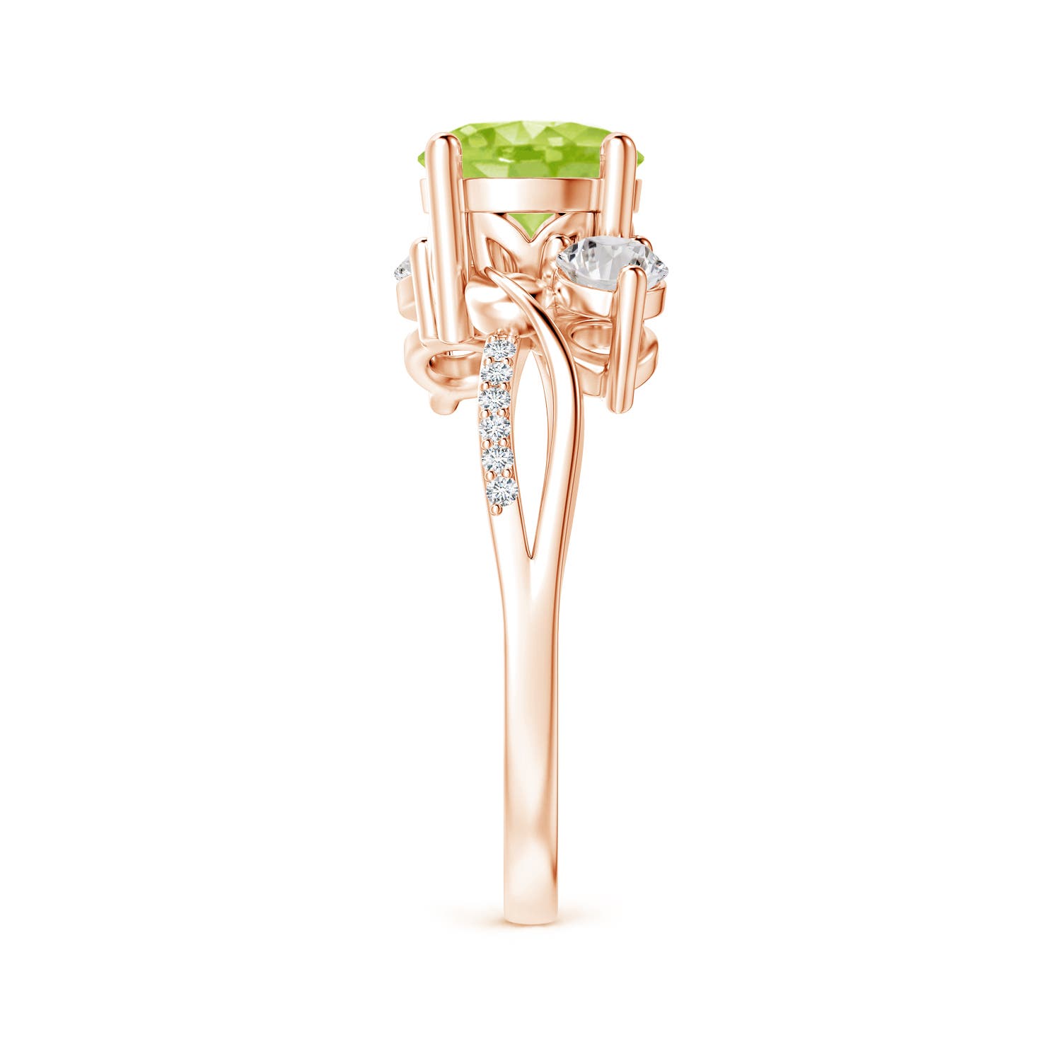 AA - Peridot / 1.78 CT / 14 KT Rose Gold