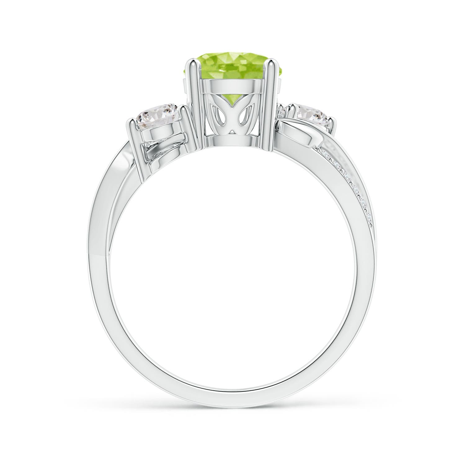 AA - Peridot / 1.78 CT / 14 KT White Gold