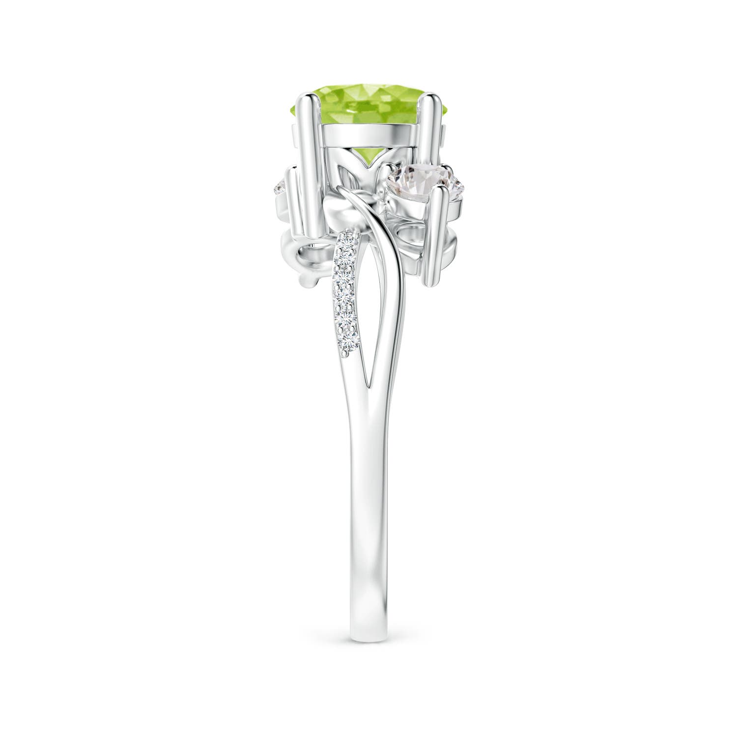 AA - Peridot / 1.78 CT / 14 KT White Gold