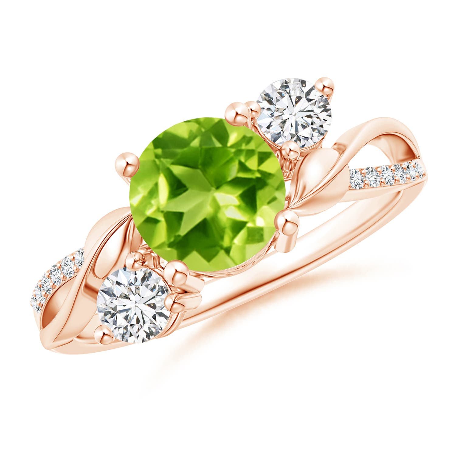 AAA - Peridot / 1.78 CT / 14 KT Rose Gold