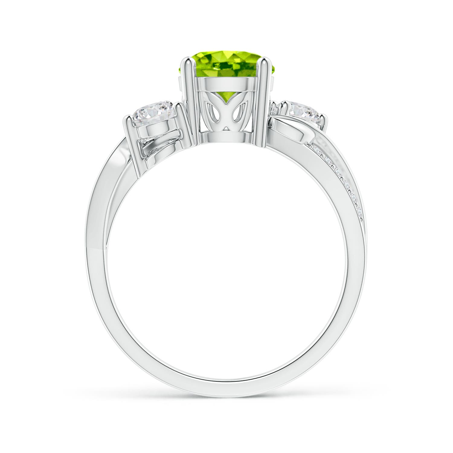 AAA - Peridot / 1.78 CT / 14 KT White Gold