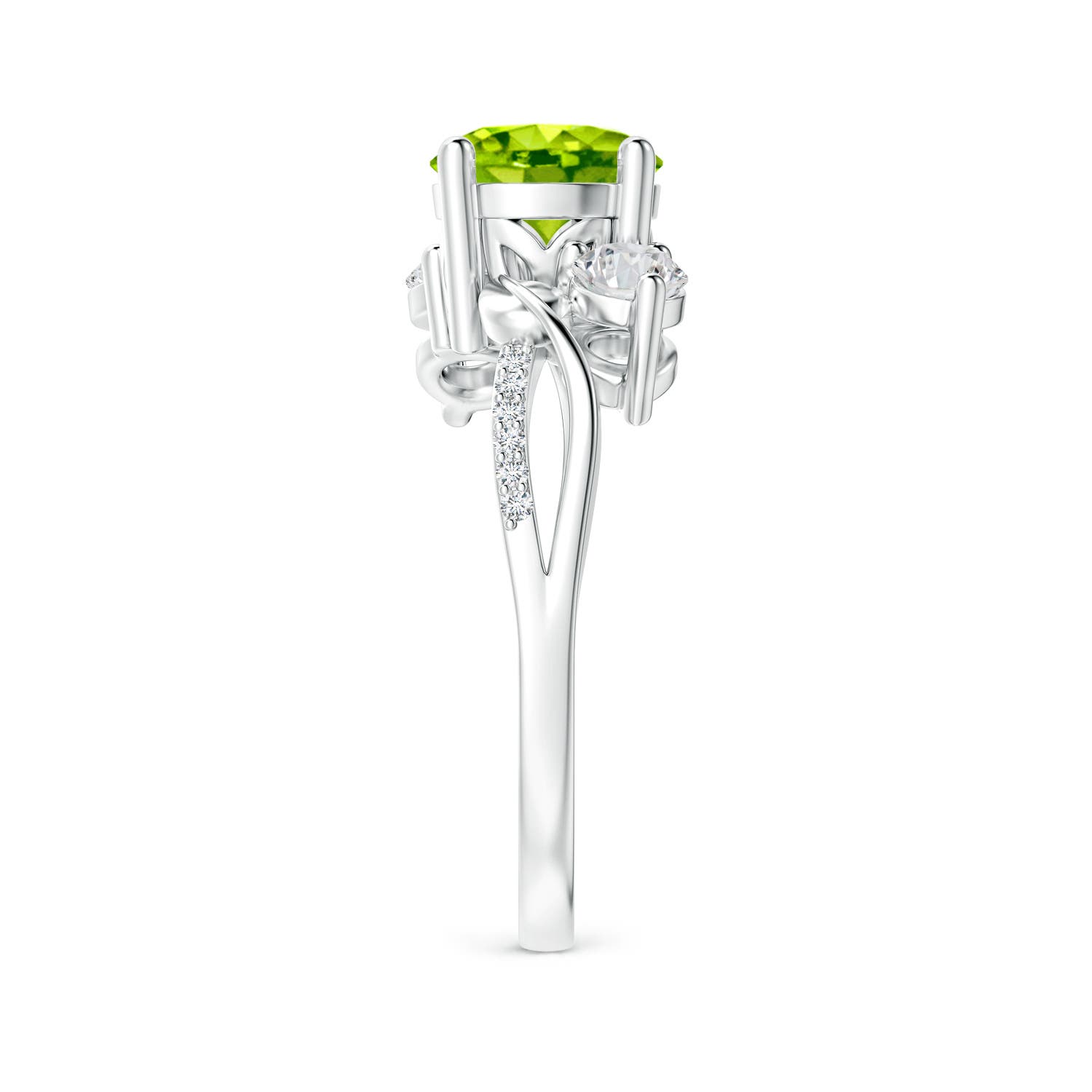 AAA - Peridot / 1.78 CT / 14 KT White Gold