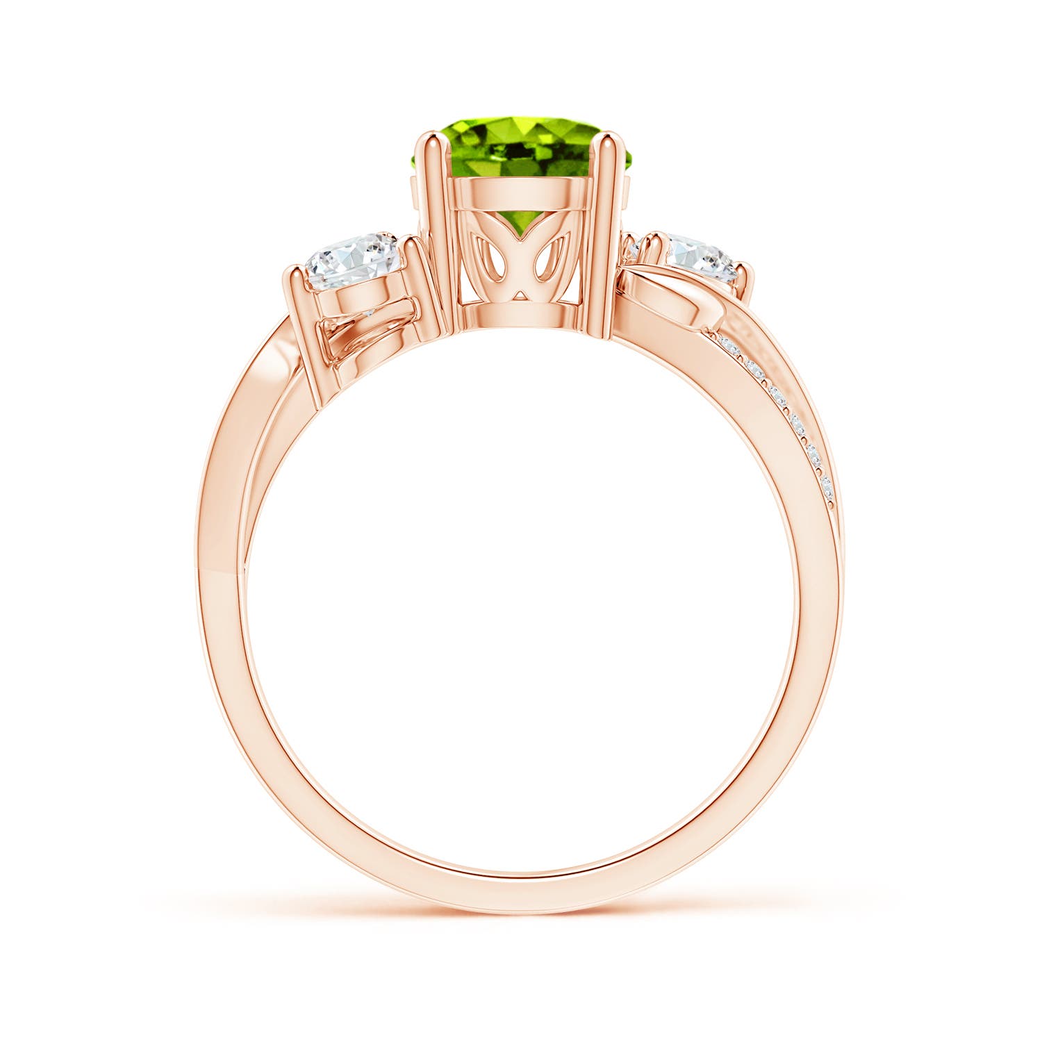 AAAA - Peridot / 1.78 CT / 14 KT Rose Gold