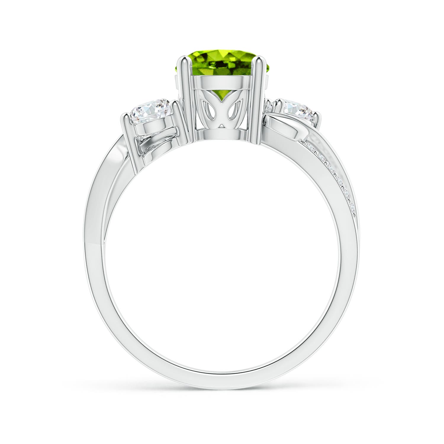 AAAA - Peridot / 1.78 CT / 14 KT White Gold