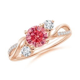 Rose Gold Pink Diamond Rings
