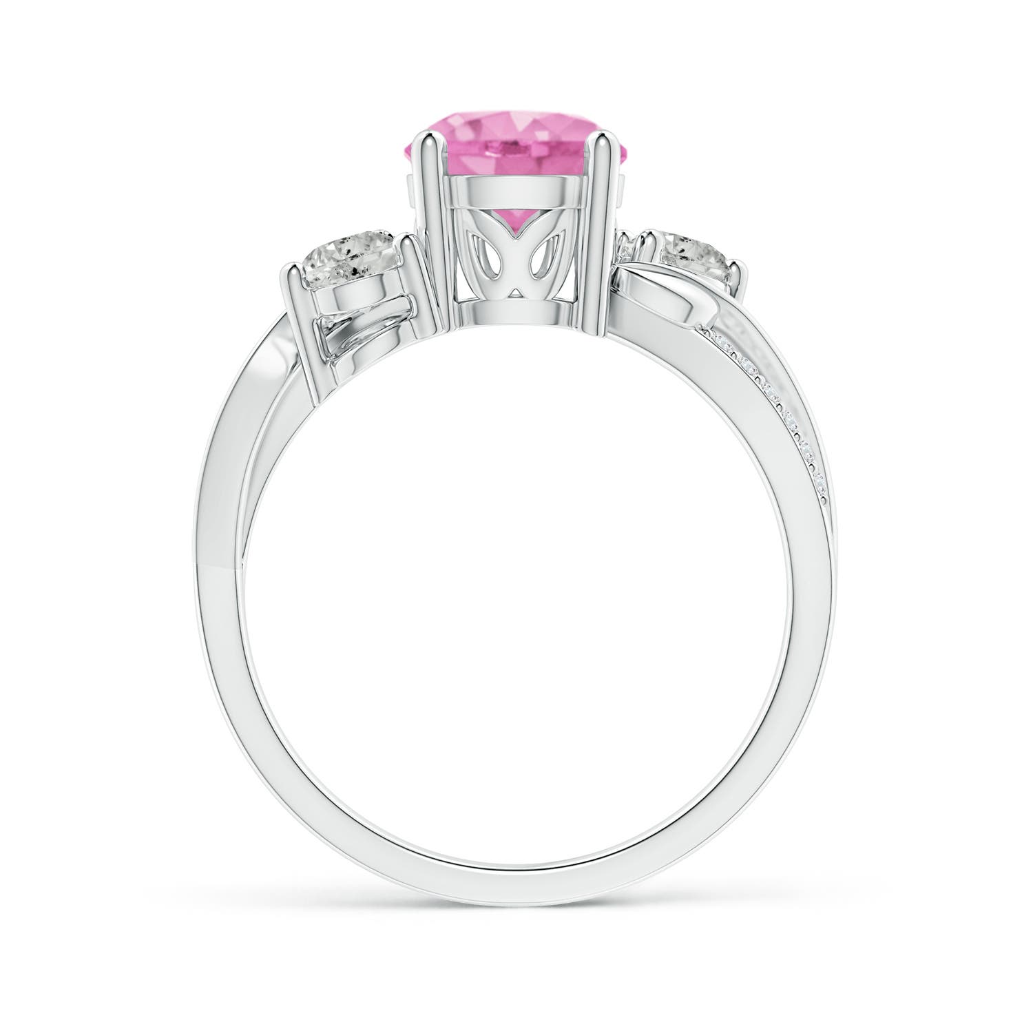 A - Pink Sapphire / 1.98 CT / 14 KT White Gold